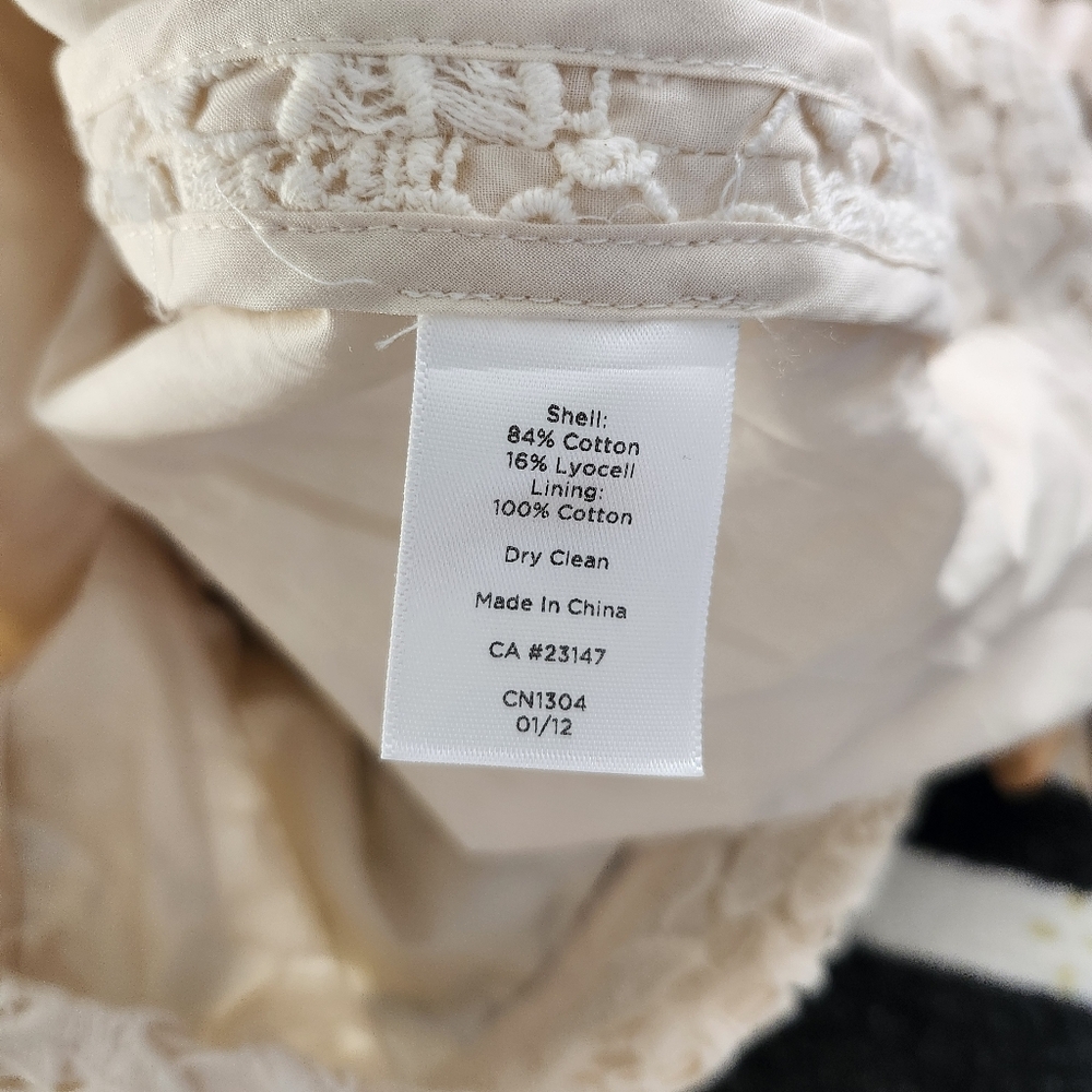 TALBOTS Ivory Lace Shift Dress Wedding Guest Bridal Shower Cocktails Size 2P NWT - Picture 6 of 14